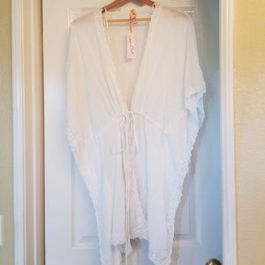 NWT white swim coverup